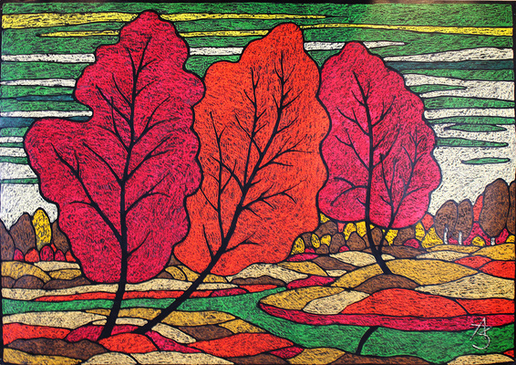 Забиронин Андрей Николаевич. Красные деревья. С любовью к творчеству отца